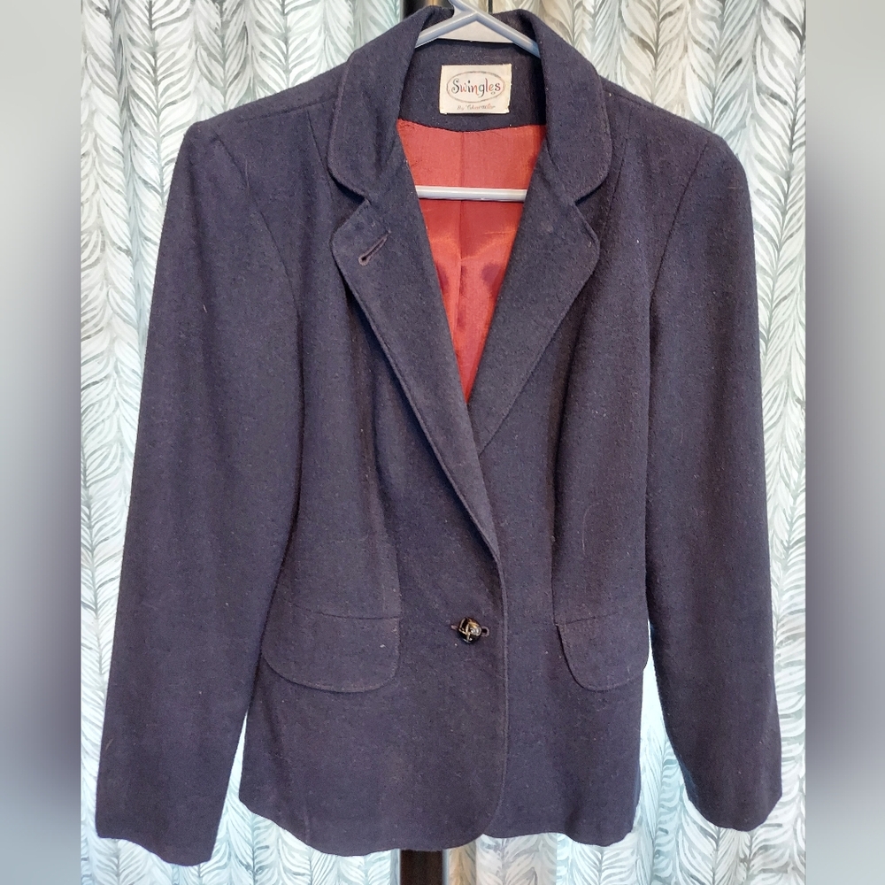 Stylish Black Wool Jacket